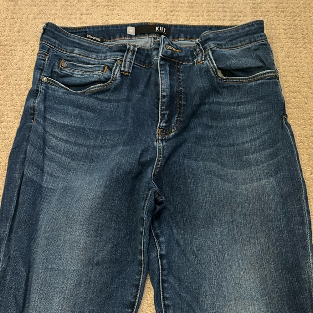 Kut from the kloth high rise ankle skinny jeans size 12